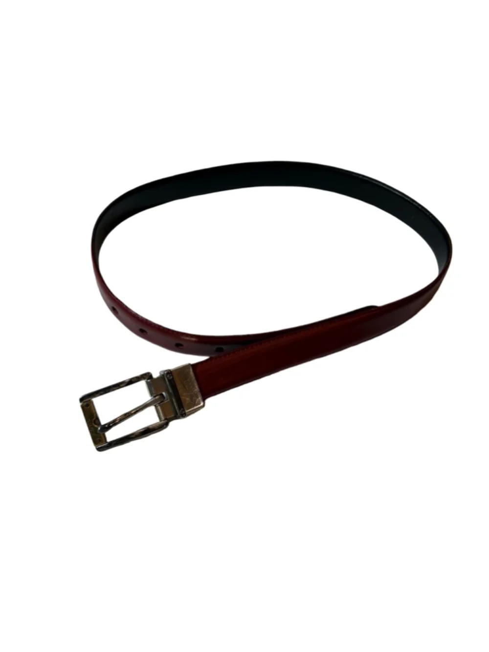 Dolce & Gabbana Black Leather Cut To Fit Belt Logo Buckle Italy D&G